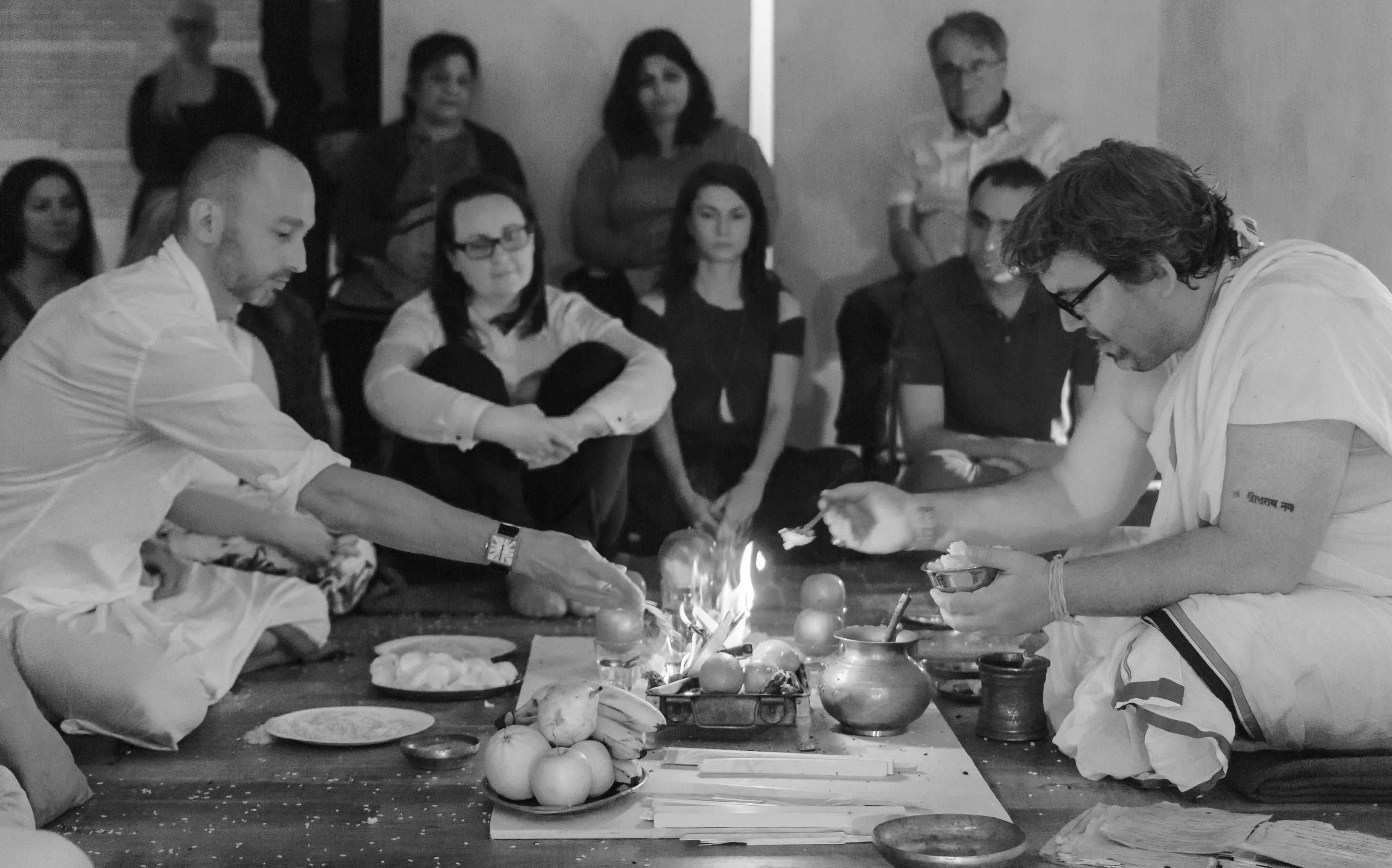 Fire Ceremony in Bandha Works