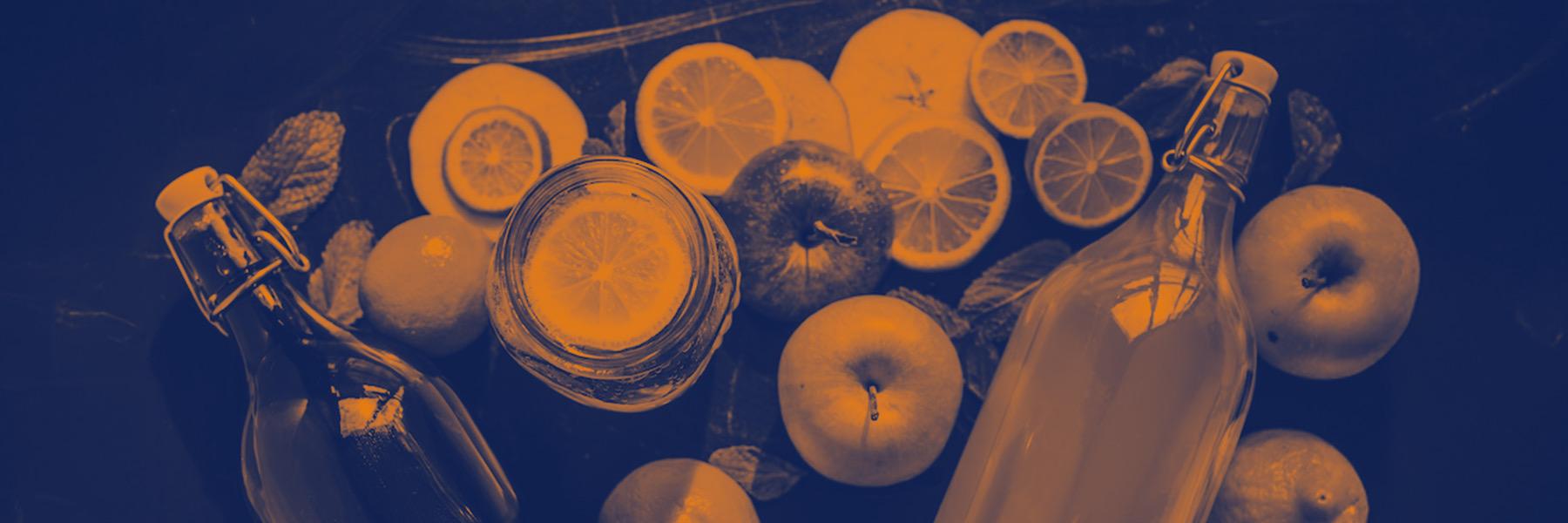 A kombucha tea