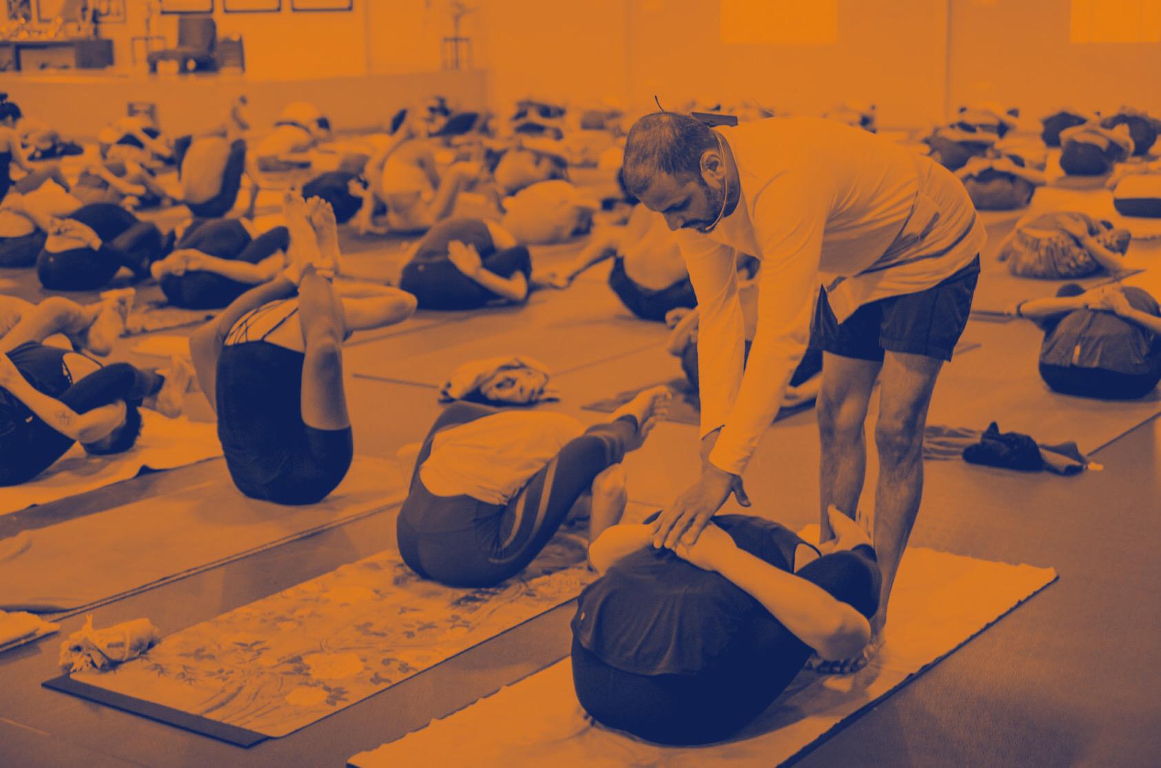 Supta kurmasana in ashtanga